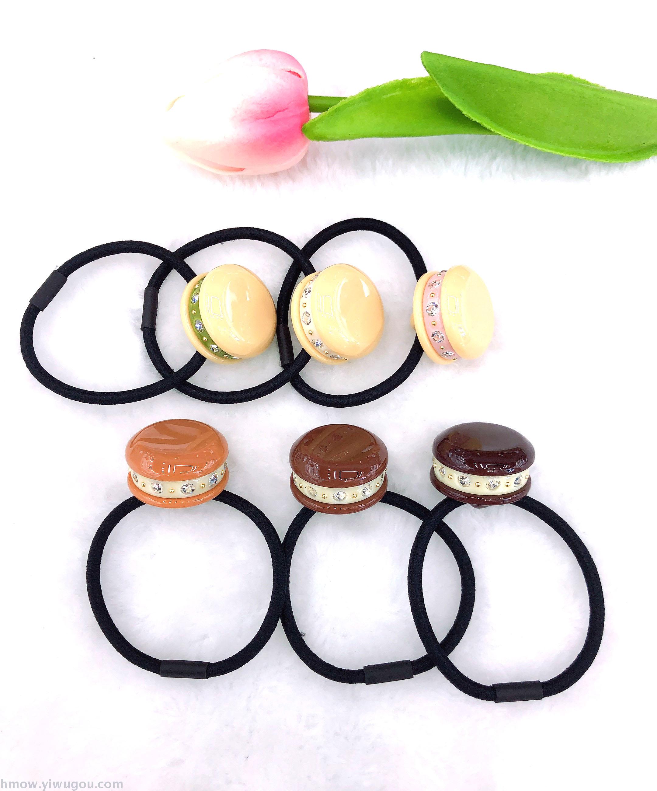 South Korea hot style Stall hair Hoop Women three layer Sandwich cake with diamond hair rope simple tie hair band hair ring