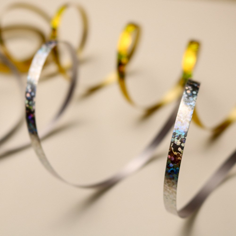 10 M Balloon Laser Silk Ribbons Colored Ribbons Tie, Decorative Band Pieces Balloon Rope Cake Rope