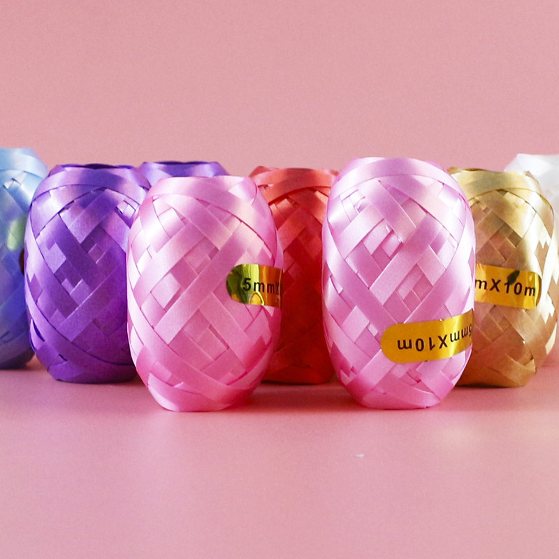 Factory Wholesale Balloon Olive Ribbon Birthday Party Balloon Ribbon Rope Ribbon Gift Cake Box Decoration