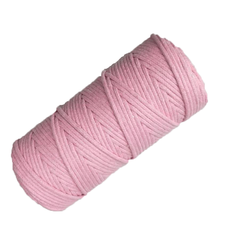 3mm Colorful Cotton Compound Rope Hand-Woven Bag DIY Decoration Bundling Threads Drawstring Bag Drawstring Cotton Rope