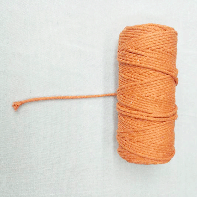 3mm Colorful Cotton Compound Rope Hand-Woven Bag DIY Decoration Bundling Threads Drawstring Bag Drawstring Cotton Rope