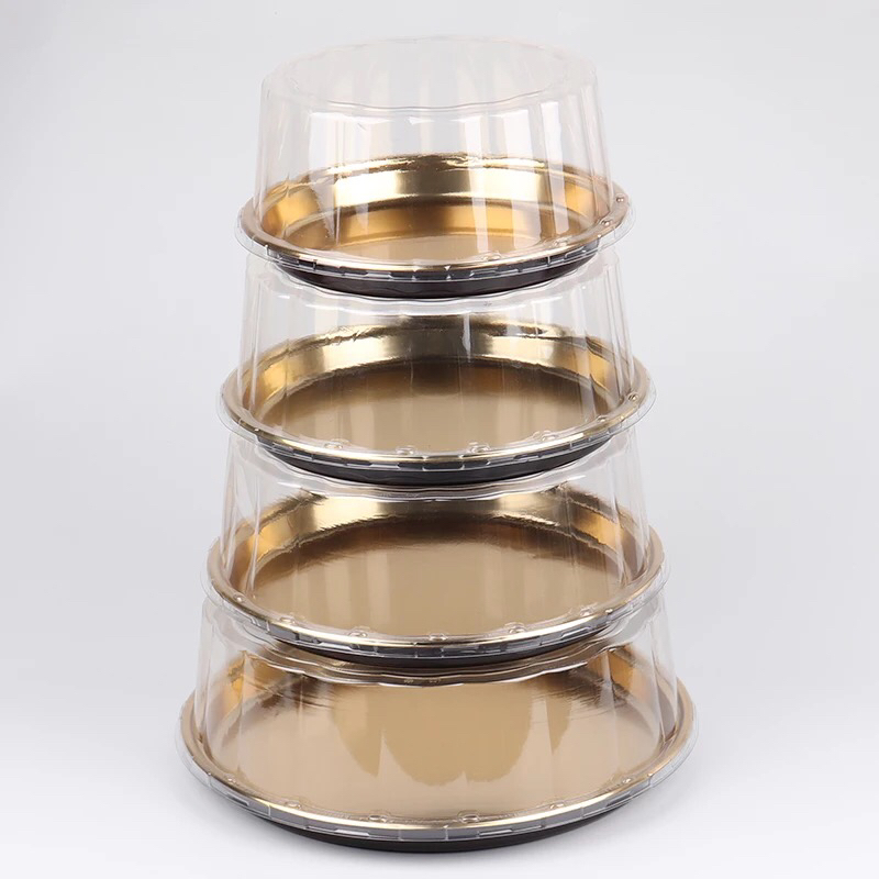 Disposable Sushi Box Golden Maple Leaf Sushi Box Food Grade Blister Packaging PS Plastic Box Wholesale Food Packaging