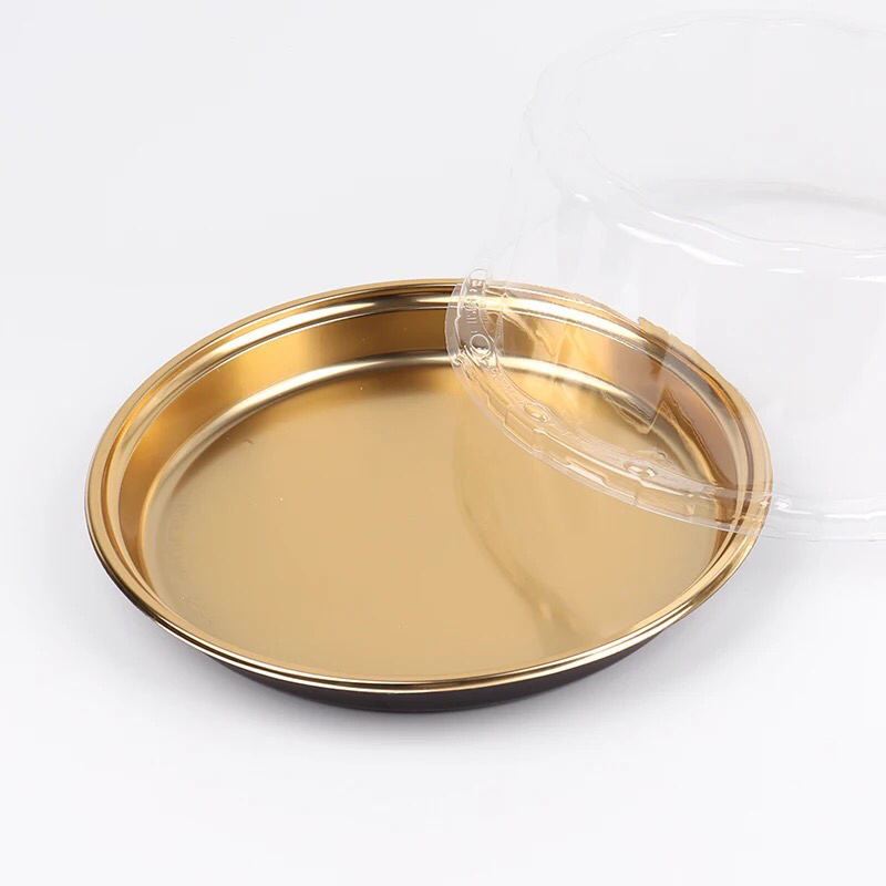 Disposable Sushi Box Golden Maple Leaf Sushi Box Food Grade Blister Packaging PS Plastic Box Wholesale Food Packaging