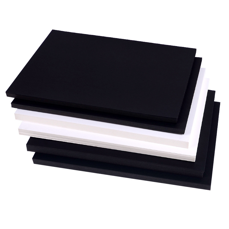 Black White Cardboard Wholesale 4K Black Paperboard 8 K200 G White Cardboard Drawing Paper A4 Printing Paper Copy Paper