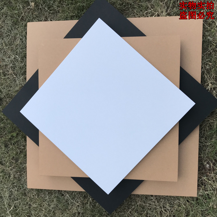 Square Cardboard Kraft Paper Black Paperboard Dutch White Cardboard Sketch Painting Drawing Paper Hand Painted Cardboard Mounting Background Paper