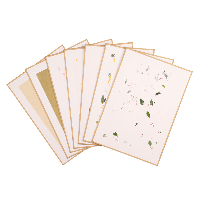Xuan Paper Cardboard Edge Soft Paperboard Thickened Traditional Chinese Painting Lens Paper Flower Yunlong Bark Paper Ancient Style Picture
