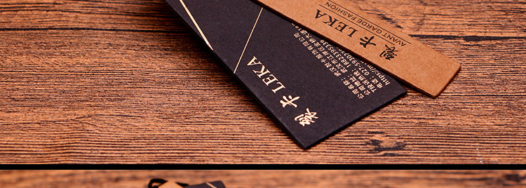 Black Paperboard Tag Kraft Paper Tag High-End Gilding Tag Customized Design Production Tag Customized Free Design