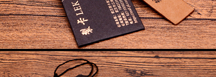 Black Paperboard Tag Kraft Paper Tag High-End Gilding Tag Customized Design Production Tag Customized Free Design