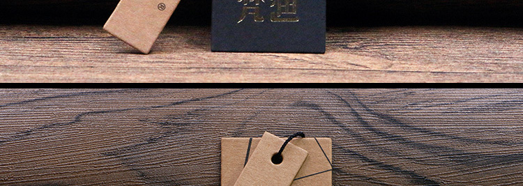 Black Paperboard Tag Kraft Paper Tag High-End Gilding Tag Customized Design Production Tag Customized Free Design