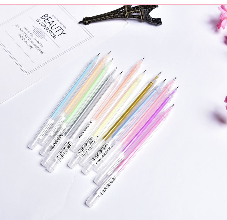 Creative Journal Gel Pen White Gold Silver DIY Black Paperboard Student Drawing with High Gloss Pastel Gel Pen Creative Journal Gel Pen White Gold Silver DIY Black Paperboard Student Drawing with High Gloss Pastel Gel Pen