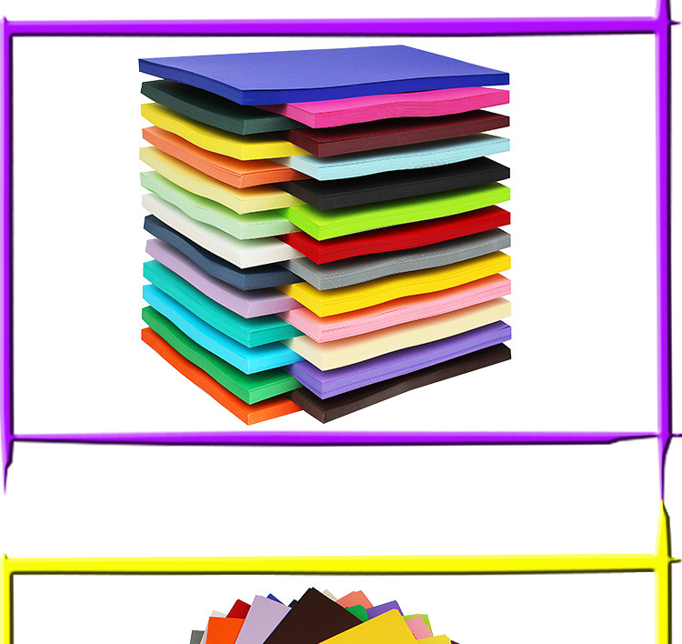 Products in Stock Free Shipping Wholesale A4 Color Paperboard Pure Wood Pulp Mixed 20 Colors 230G Children's Handmade Colored Paper Painting Cardboard