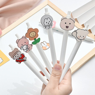 Highlight Color Hand Account Fluorescent Pen 12 PCs Black Paperboard Color DIY Graffiti Gel Pen Exclusive for Cross-Border Manufacturer