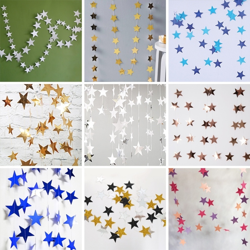 Creative Paperboard XINGX Ornaments Hanging Ornaments Pull Strip Wedding Party Festival Celebration Decorations Arrangement Latte Art Paper 3D