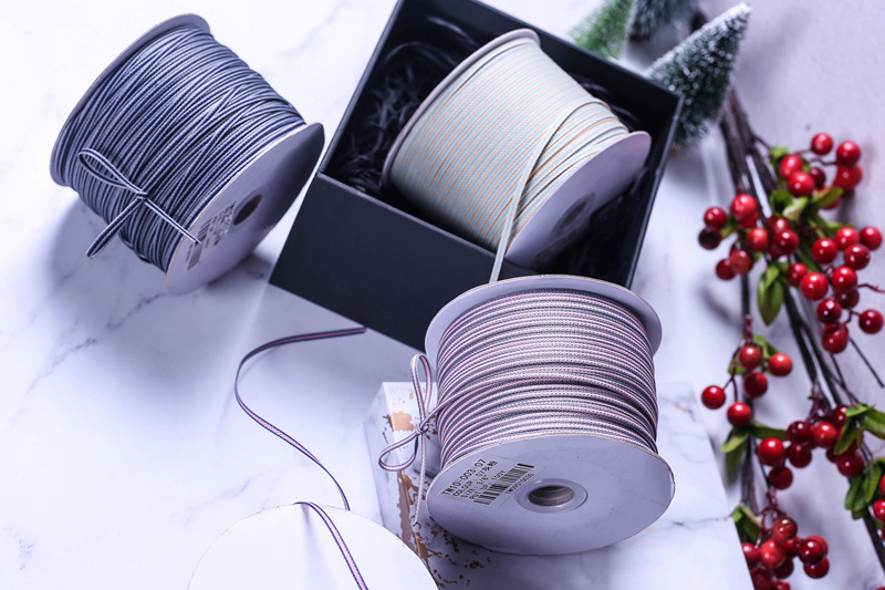 3mm Two-Color Stripe Band DIY Bow Hair Accessories Bouquet Packing Ribbon Clothing Accessories Cotton Ribbon 3mm Two-Color Stripe Band DIY Bow Hair Accessories Bouquet Packing Ribbon Clothing Accessories Cotton Ribbon
