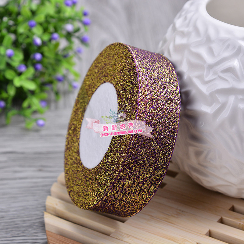 Factory Wholesale 2.5cm Onion Ribbon Packaging Tape Gift Ribbon Baking Gift Box Packaging Packing Ribbon Customization
