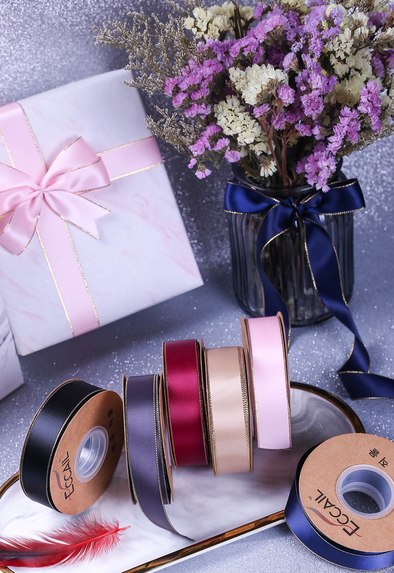 Phnom Penh Polyester Belt DIY Bow Hair Accessories Bouquet Cake Gift Box Packing Ribbon Clothing Accessories Ribbon