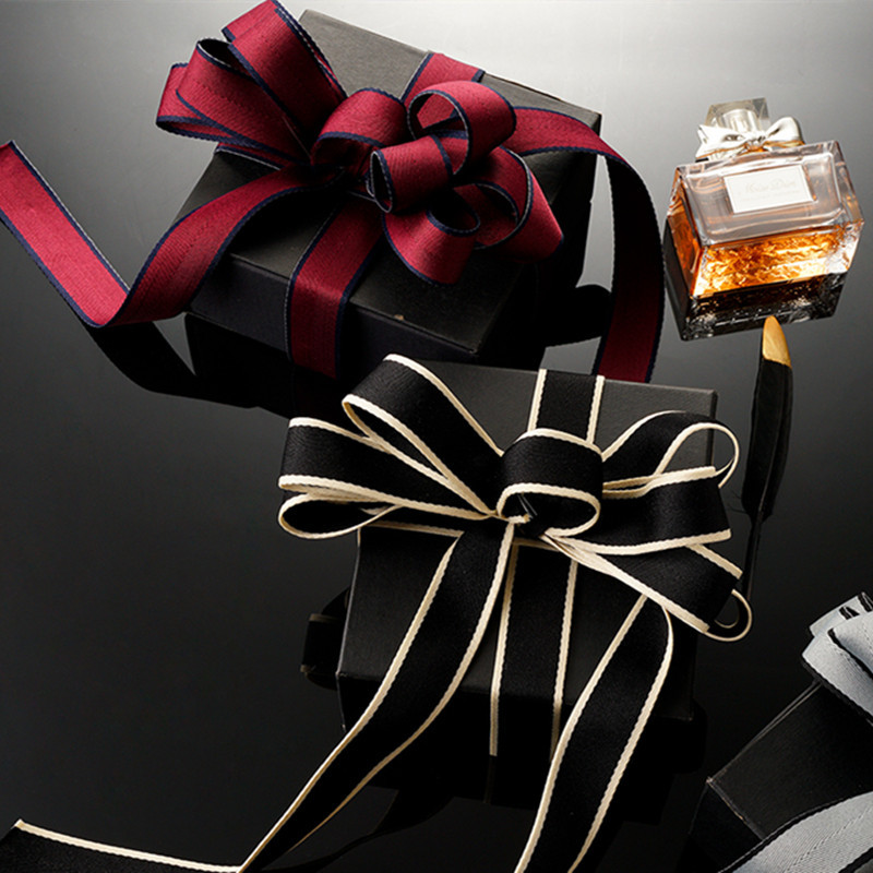 Bouquet Packing Ribbon Ribbon Korean Dual-Color Patchwork Ribbon Cake Gift Box Flower Shop Supplies Material Ribbon
