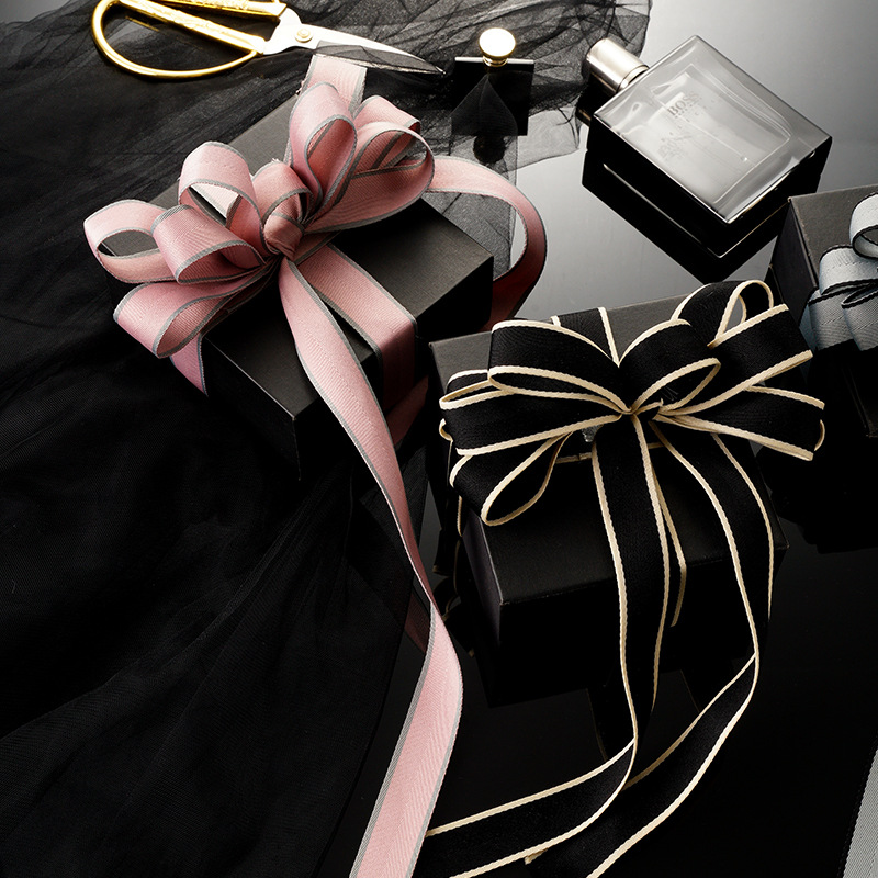 Bouquet Packing Ribbon Ribbon Korean Dual-Color Patchwork Ribbon Cake Gift Box Flower Shop Supplies Material Ribbon Bouquet Packing Ribbon Ribbon Korean Dual-Color Patchwork Ribbon Cake Gift Box Flower Shop Supplies Material Ribbon
