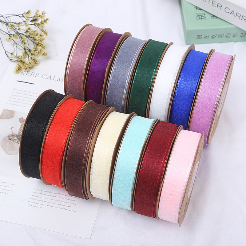 Korean Style Colorful Ribbon Baking Packing Ribbon Cake Box Ribbon Flowers Gift Packaging Decorative Ribbon
