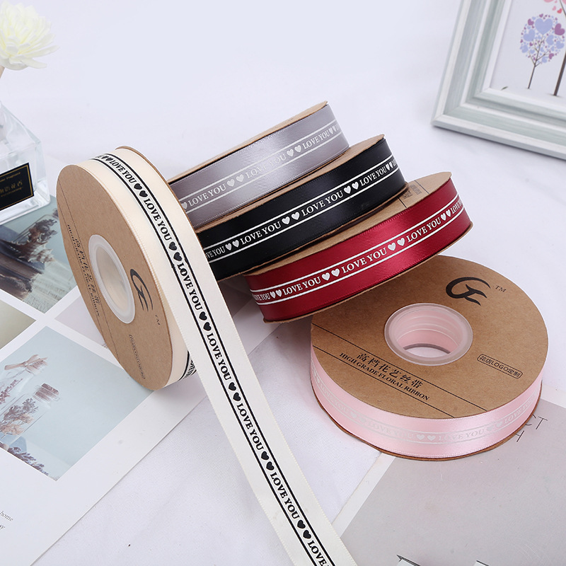 2.5cm Printed English Webbing Colorful Ribbon Flowers Packing Ribbon Polyester Belt Gift Box Handmade Bowknot Ribbon 2.5cm Printed English Webbing Colorful Ribbon Flowers Packing Ribbon Polyester Belt Gift Box Handmade Bowknot Ribbon