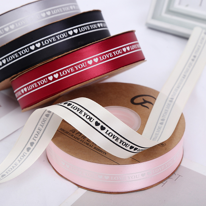 2.5cm Printed English Webbing Colorful Ribbon Flowers Packing Ribbon Polyester Belt Gift Box Handmade Bowknot Ribbon 2.5cm Printed English Webbing Colorful Ribbon Flowers Packing Ribbon Polyester Belt Gift Box Handmade Bowknot Ribbon