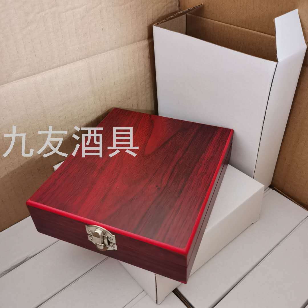 Stainless Steel Sanding Wine Opener Bottle Opener Wooden Box Set 4-Piece Wine Set Gift Set Business Gift Stainless Steel Sanding Wine Opener Bottle Opener Wooden Box Set 4-Piece Wine Set Gift Set Business Gift