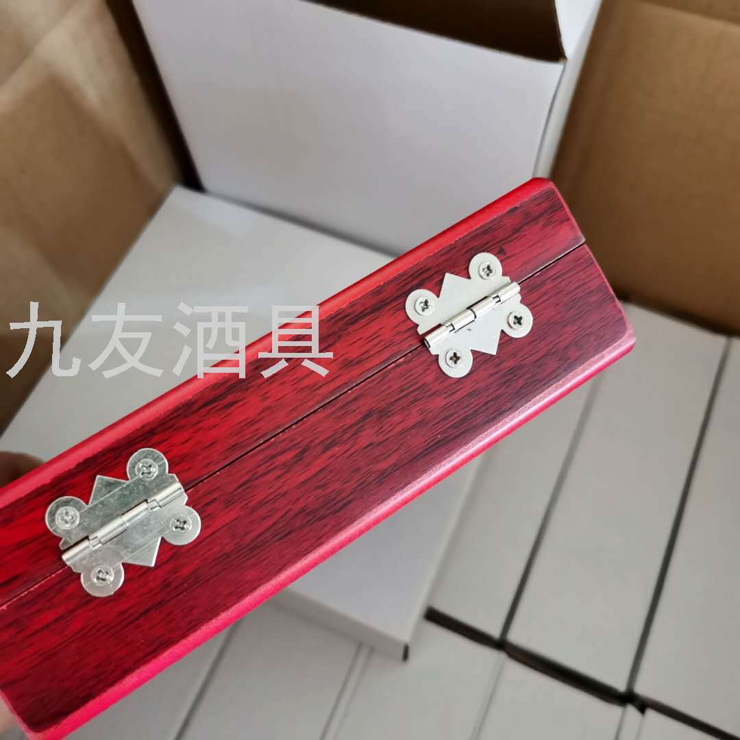 Stainless Steel Sanding Wine Opener Bottle Opener Wooden Box Set 4-Piece Wine Set Gift Set Business Gift Stainless Steel Sanding Wine Opener Bottle Opener Wooden Box Set 4-Piece Wine Set Gift Set Business Gift