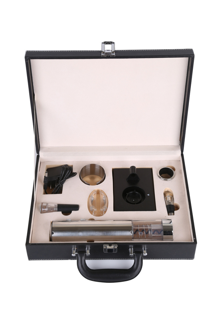 wine bottle opener leather box gift set wine bottle opener leather box gift set