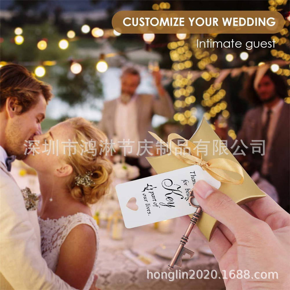 Creative Style Wedding Candy Box European and American Wedding Favors Beer Bottle Opener Wedding Party Decoration Supplies Wedding Candy Bag