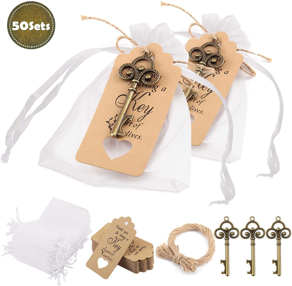 Creative Style Wedding Candy Box European and American Wedding Favors Beer Bottle Opener Wedding Party Decoration Supplies Wedding Candy Bag