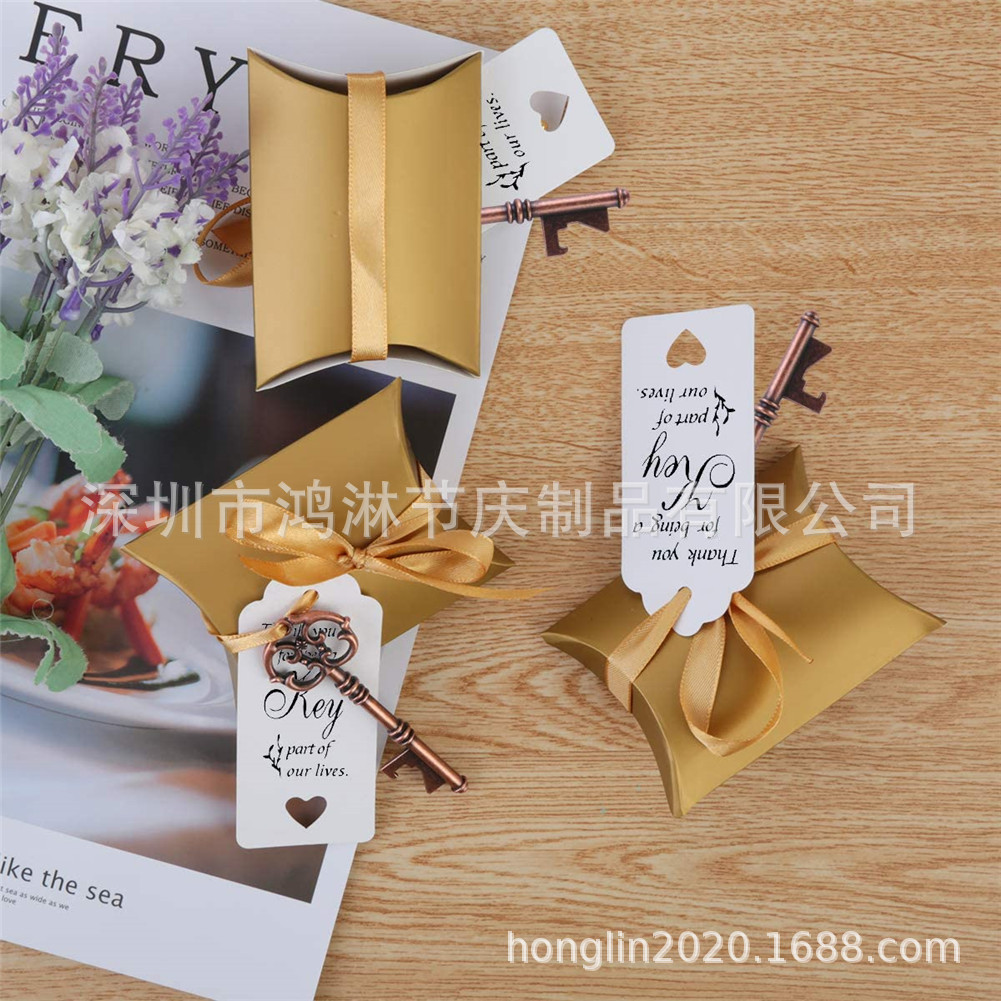 Creative Style Wedding Candy Box European and American Wedding Favors Beer Bottle Opener Wedding Party Decoration Supplies Wedding Candy Bag
