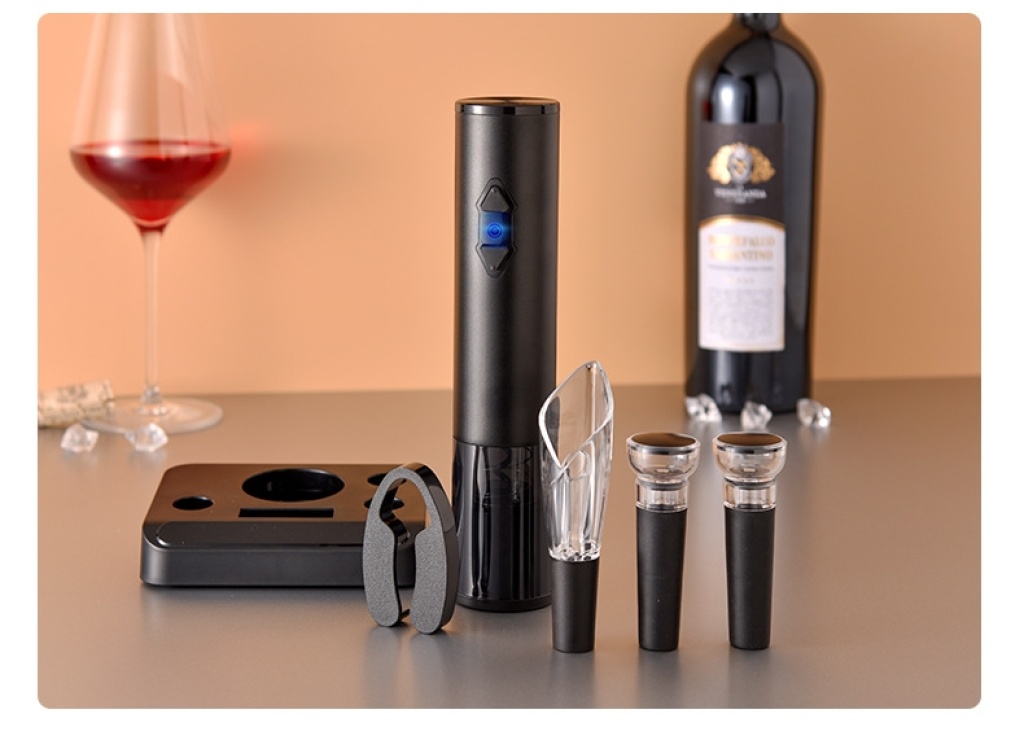 Electric Wine Opener Base Stainless Steel Bottle Opener Electric Wine Opener Set Gift Box Electric Wine Opener Base Stainless Steel Bottle Opener Electric Wine Opener Set Gift Box