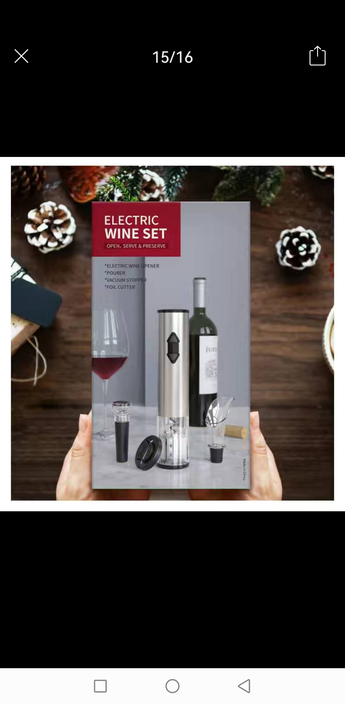 Electric Wine Bottle Opener Automatic Household Bottle Opener High-End Screwdriver Wine Bottle Lifting Device Wine Opener Gift Box