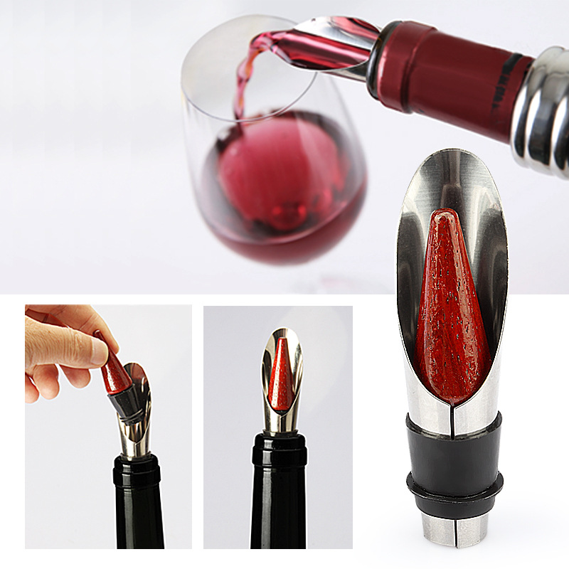 Cross-Border Amazon Supply Wish Bottle Opener Four-Piece round Leather Box Wine Set Christmas Gift Wholesale Cross-Border Amazon Supply Wish Bottle Opener Four-Piece round Leather Box Wine Set Christmas Gift Wholesale