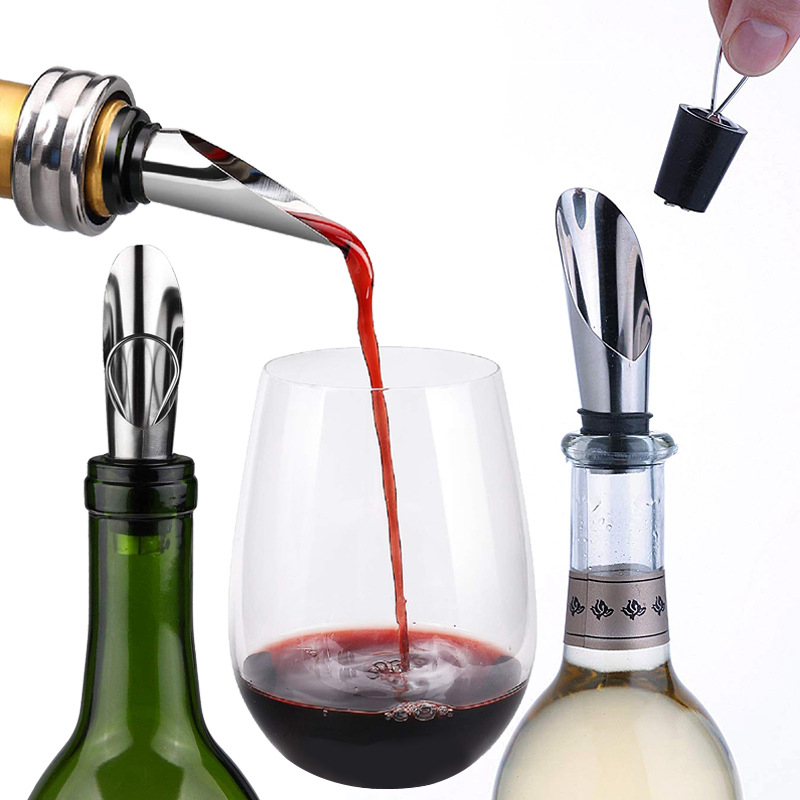 Cross-Border Amazon Supply Wish Bottle Opener Four-Piece round Leather Box Wine Set Christmas Gift Wholesale Cross-Border Amazon Supply Wish Bottle Opener Four-Piece round Leather Box Wine Set Christmas Gift Wholesale