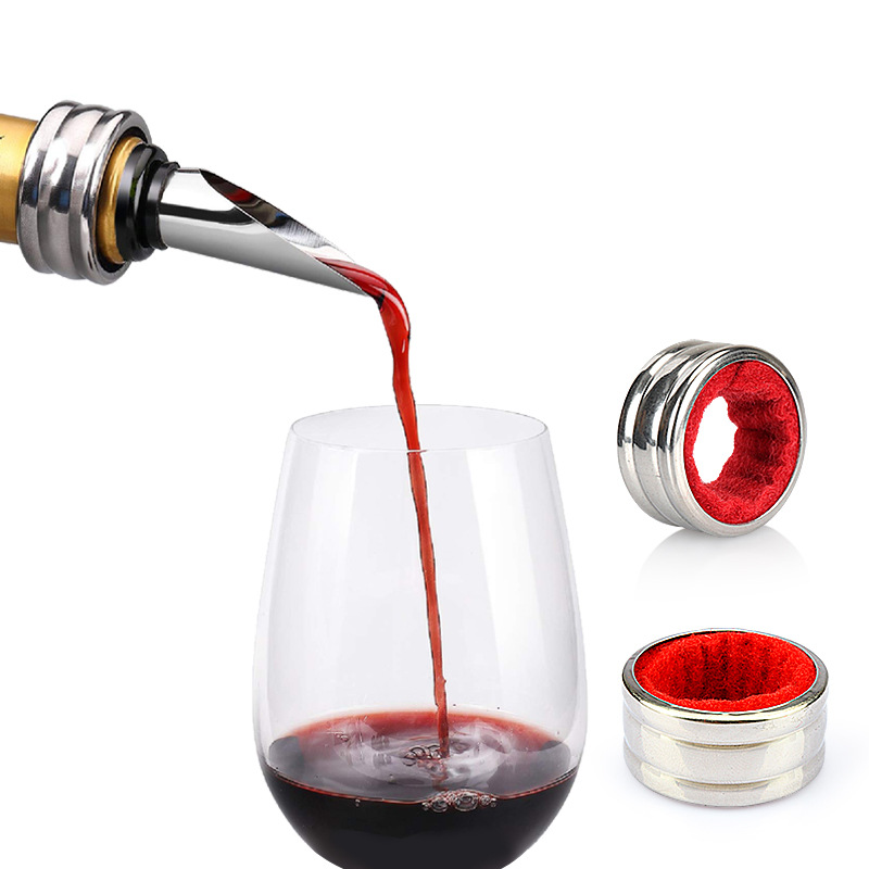 Cross-Border Amazon Supply Wish Bottle Opener Four-Piece round Leather Box Wine Set Christmas Gift Wholesale Cross-Border Amazon Supply Wish Bottle Opener Four-Piece round Leather Box Wine Set Christmas Gift Wholesale