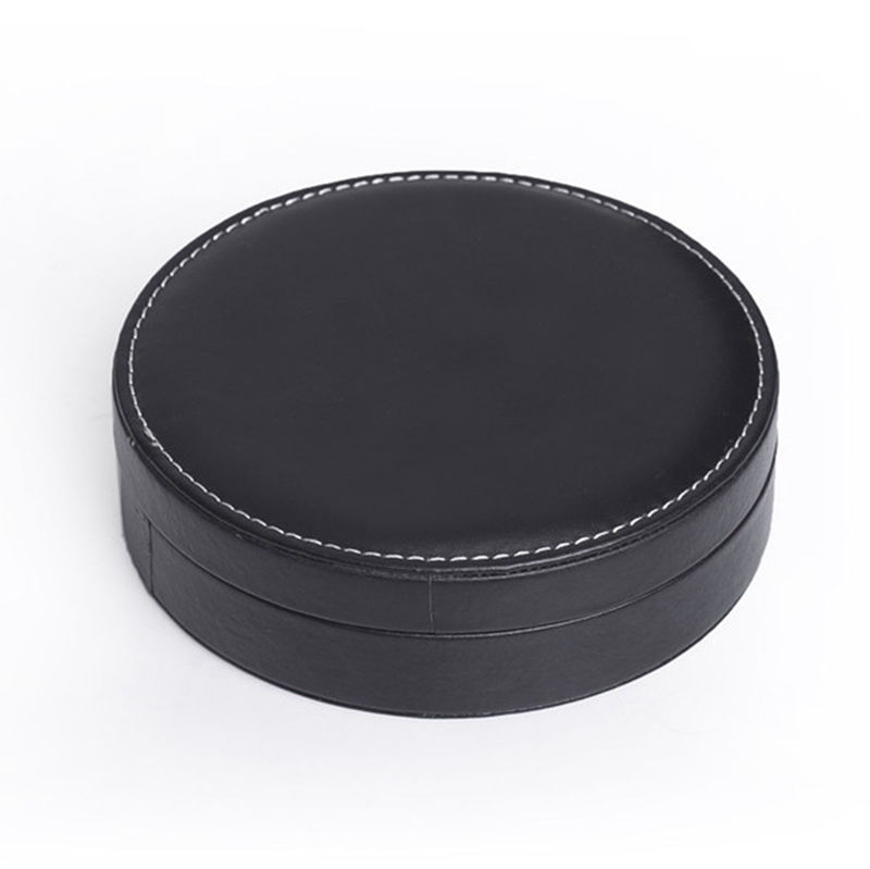 Cross-Border Amazon Supply Wish Bottle Opener Four-Piece round Leather Box Wine Set Christmas Gift Wholesale Cross-Border Amazon Supply Wish Bottle Opener Four-Piece round Leather Box Wine Set Christmas Gift Wholesale
