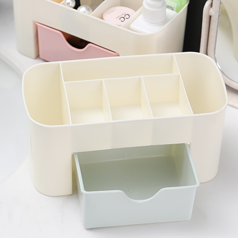 Desktop Drawer Storage Box Cosmetic Case Plastic Multi-Function Storage Box Jewelry Box Desk Storage Box Storage Box Wholesale