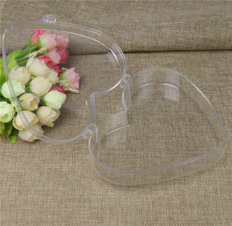 Love box transparent clamshell jewelry box