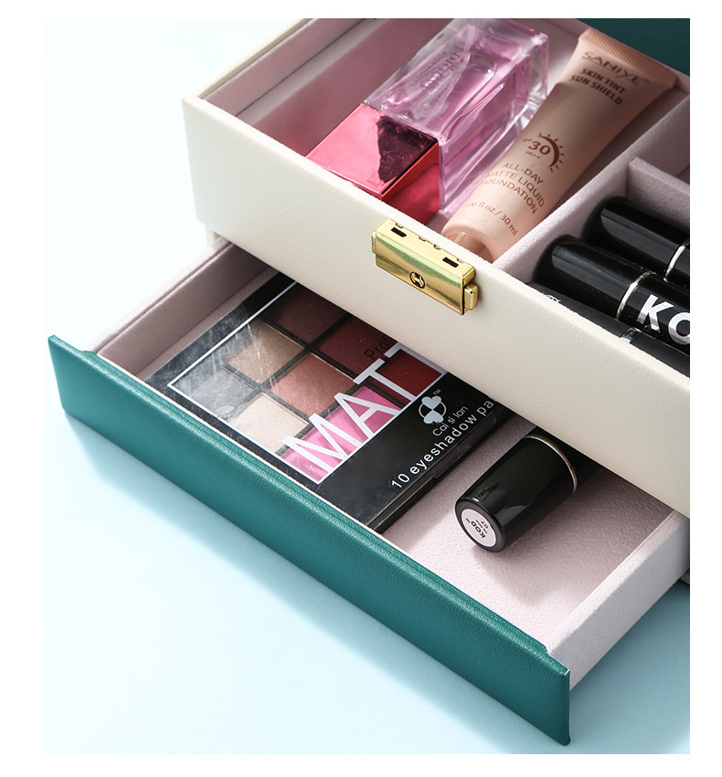 Jewelry Box Large Capacity Storage Box Multi-Layer Stud Earrings with Lock Necklace Storage Box Retro Chinese Style Jewelry Box Jewelry Box Large Capacity Storage Box Multi-Layer Stud Earrings with Lock Necklace Storage Box Retro Chinese Style Jewelry Box