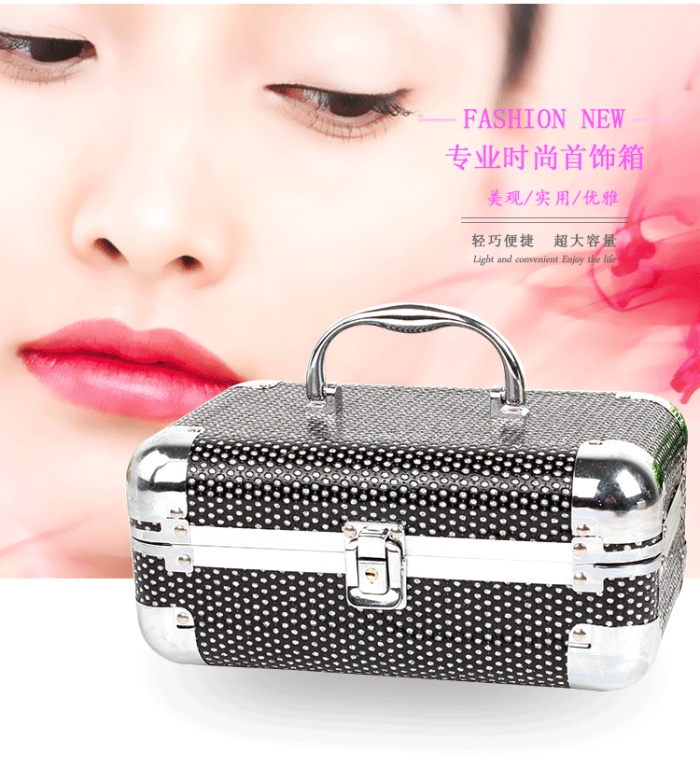 Double lock multi - functional jewelry box jewelry jewelry storage box Double lock multi - functional jewelry box jewelry jewelry storage box