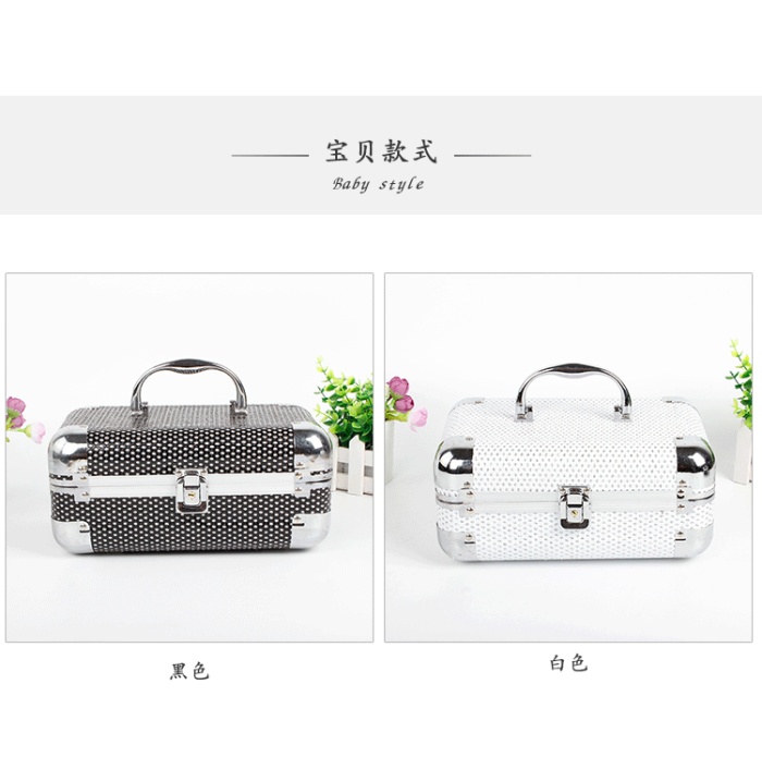 Double lock multi - functional jewelry box jewelry jewelry storage box Double lock multi - functional jewelry box jewelry jewelry storage box