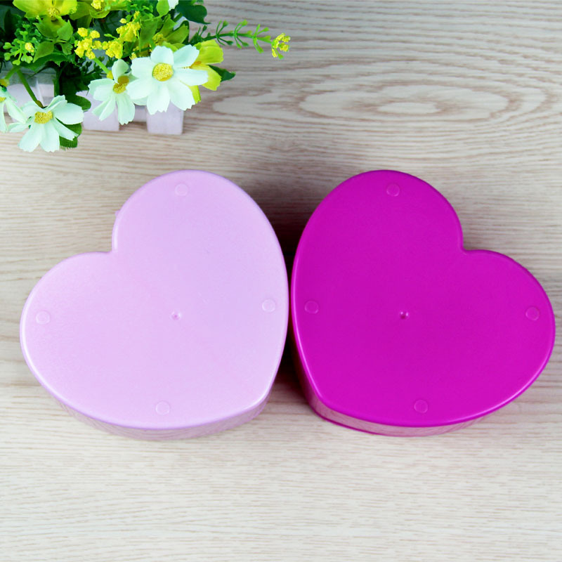 Boutique cartoon heart plastic jewelry box with mirror girls room folding cosmetics jewelry box Boutique cartoon heart plastic jewelry box with mirror girls room folding cosmetics jewelry box