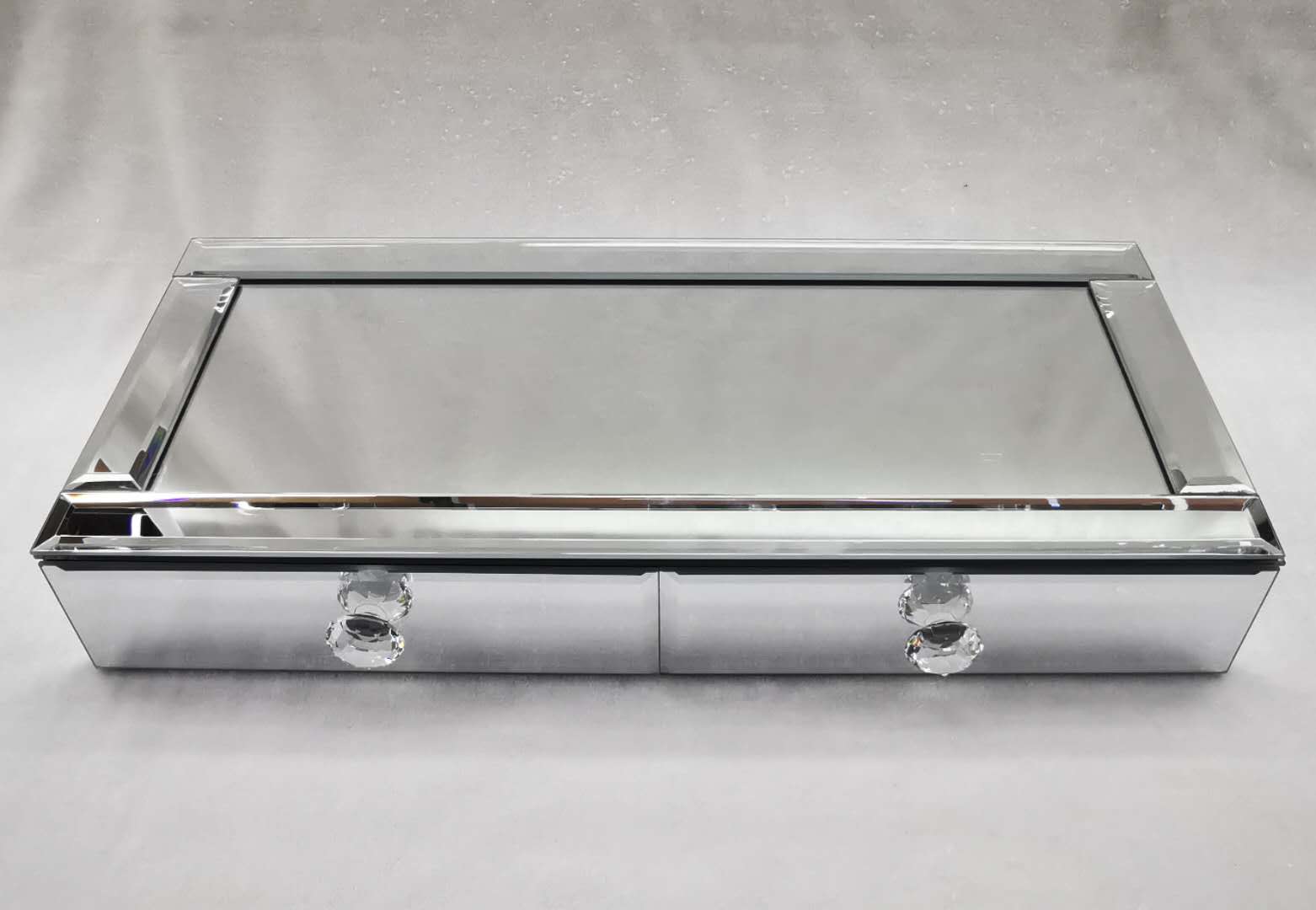 Cosmetic Case Storage Box Glass Diamond