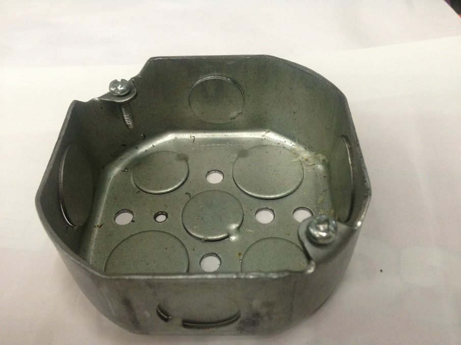 Octagon tin box