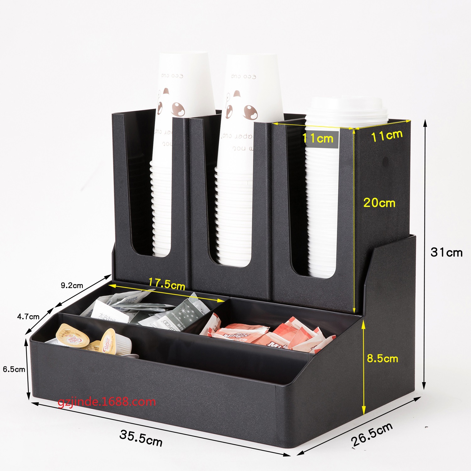 Paper Cup Holder Cup Puller Disposable Coffee Cup Holder Milk Tea Shop Supplies Storage Shelf Cup Dispenser Cup Lid Straw Box