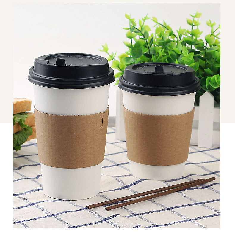 Thickened Disposable Coffee Milk Tea Soy Milk Hot Drink Paper Cup Takeaway Packing with Lid Cup Cover Paper Cup Customization Thickened Disposable Coffee Milk Tea Soy Milk Hot Drink Paper Cup Takeaway Packing with Lid Cup Cover Paper Cup Customization