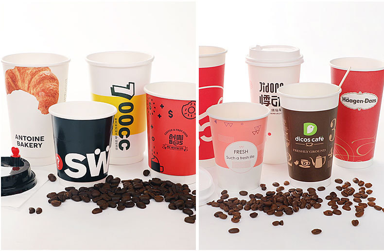 Thickened Disposable Coffee Milk Tea Soy Milk Hot Drink Paper Cup Takeaway Packing with Lid Cup Cover Paper Cup Customization Thickened Disposable Coffee Milk Tea Soy Milk Hot Drink Paper Cup Takeaway Packing with Lid Cup Cover Paper Cup Customization