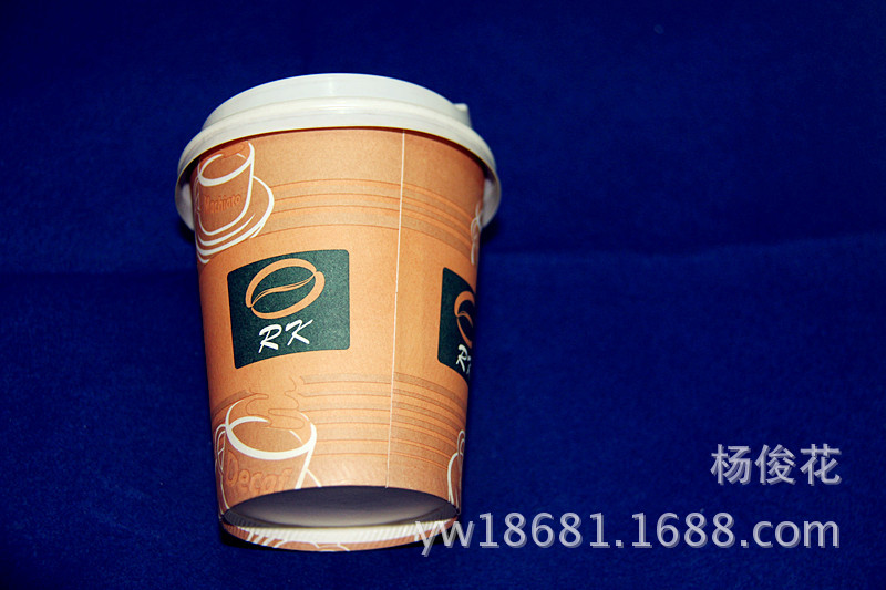 Disposable cups fixed advertisements custom-made tea paper coffee cup with lid