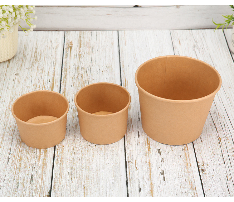 Disposable Soup Bucket Kraft Paper Porridge Bucket Paper Bowl with Lid Soup Cups Porridge Cup Take out Take Away Fiber Drum Spot Goods Disposable Soup Bucket Kraft Paper Porridge Bucket Paper Bowl with Lid Soup Cups Porridge Cup Take out Take Away Fiber Drum Spot Goods